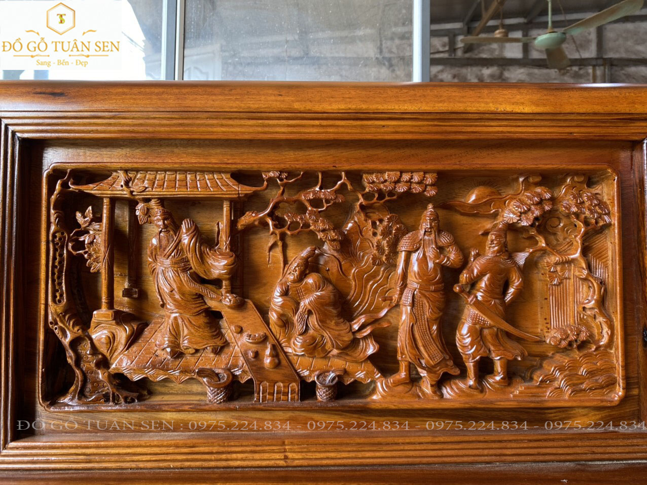 Thông tin chi tiết về bộ trường kỷ gỗ gụ ta chạm tích 